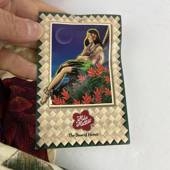 NWT Hilo Hattie Dress Hawaiian Size Small Scoop Neck Floral Monstera Muumuu - Picture 6 of 9